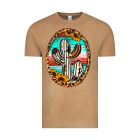 Vintage Camel cowhide serape and sunflower cactus Vintage Tee - Jasminsmagicworld