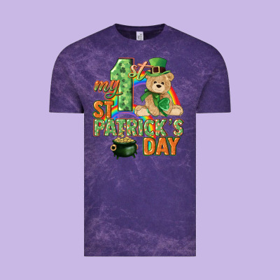 My First St. Patrick's Day Vintage Tee Designed By Cowgirlartshop