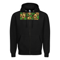 Black avocados with wood and leopard background 11 oz mug Zipper Hoodie - BarkalooDesign
