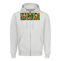 Dove Grey avocados with wood and leopard background 11 oz mug Zipper Hoodie - BarkalooDesign