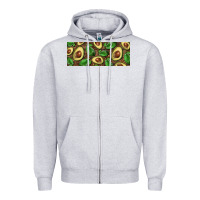 Heather Grey avocados with wood and leopard background 11 oz mug Zipper Hoodie - BarkalooDesign