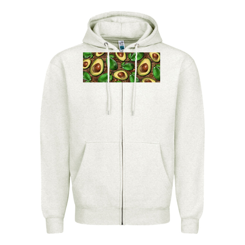 Avocados With Wood And Leopard Background 11 Oz Mug Zipper Hoodie by BarkalooDesign | Teevron