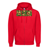 Red avocados with wood and leopard background 11 oz mug Zipper Hoodie - BarkalooDesign