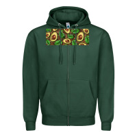 Sports Green avocados with wood and leopard background 11 oz mug Zipper Hoodie - BarkalooDesign
