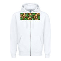White avocados with wood and leopard background 11 oz mug Zipper Hoodie - BarkalooDesign