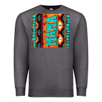 Charcoal Heather aztec leopard glitter Premium Sweatshirt - AdoDesignShop