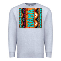 Heather Grey aztec leopard glitter Premium Sweatshirt - AdoDesignShop