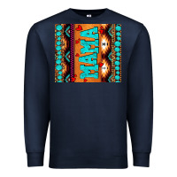 Navy aztec leopard glitter Premium Sweatshirt - AdoDesignShop