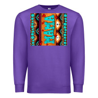 Purple aztec leopard glitter Premium Sweatshirt - AdoDesignShop