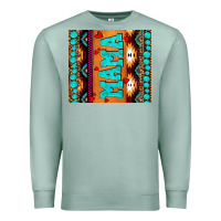 Seafoam aztec leopard glitter Premium Sweatshirt - AdoDesignShop