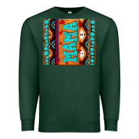 Sports Green aztec leopard glitter Premium Sweatshirt - AdoDesignShop