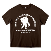 Chocolate Brown memorial warrior project Heavy Core Tee - maiPhamDesign