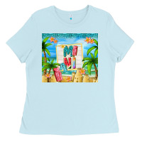 Baby Blue summer mini Ladies Tee - TumblerDesignByShophia