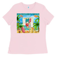 Bubblegum Pink summer mini Ladies Tee - TumblerDesignByShophia