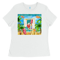 White summer mini Ladies Tee - TumblerDesignByShophia