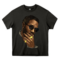 Asphalt black man Heavy Core Tee - NancyCooperArtShop