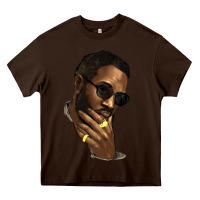 Chocolate Brown black man Heavy Core Tee - NancyCooperArtShop
