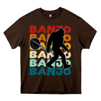 Chocolate Brown banjo t  shirt banjo   banjo bigfoot t  shirt Heavy Core Tee - maiPhamDesign