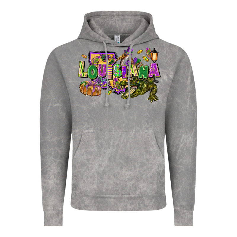 Louisiana Mardi Gras Vintage Hoodie by FaDigitalArtStudio | Teevron