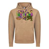 Vintage Coffee louisiana mardi gras Vintage Hoodie - FaDigitalArtStudio