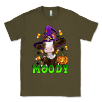 Army Green moody cow Classic Tee - Artiststas