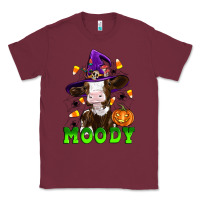 Burgundy moody cow Classic Tee - Artiststas