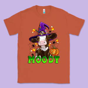 Moody Cow Classic Tee Designed By Artiststas