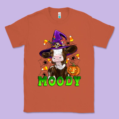 Moody Cow Classic Tee Designed By Artiststas