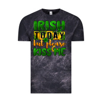 Cloud Black Irish today but please kiss me Vintage Tee - CowGirlArtShop