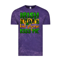 Cloud Purple Irish today but please kiss me Vintage Tee - CowGirlArtShop