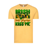 Vintage Mustard Irish today but please kiss me Vintage Tee - CowGirlArtShop