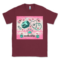 Burgundy #vettechlife Classic Tee - TumblerDesignByShophia