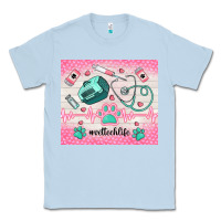 Dusty Blue #vettechlife Classic Tee - TumblerDesignByShophia