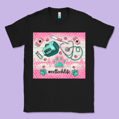 #vettechlife Classic Tee Designed By Tumblerdesignbyshophia