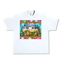 White Easter Day camping Urban Heavy Tee - OliviaCreatesArt