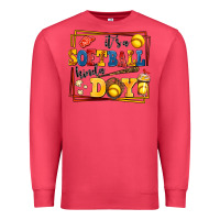 Cardinal its a softball kinda day Premium Sweatshirt - AdoDesignShop