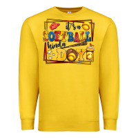 Its A Softball Kinda Day Premium Sweatshirt | Teevron