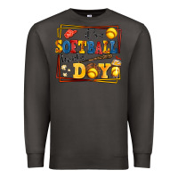 Smoke its a softball kinda day Premium Sweatshirt - AdoDesignShop