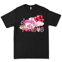 Black Clouds of love with balloons Valentine's Day Premium Tee - HowdyJamesFarm