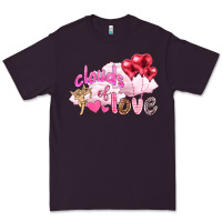 Plum Clouds of love with balloons Valentine's Day Premium Tee - HowdyJamesFarm