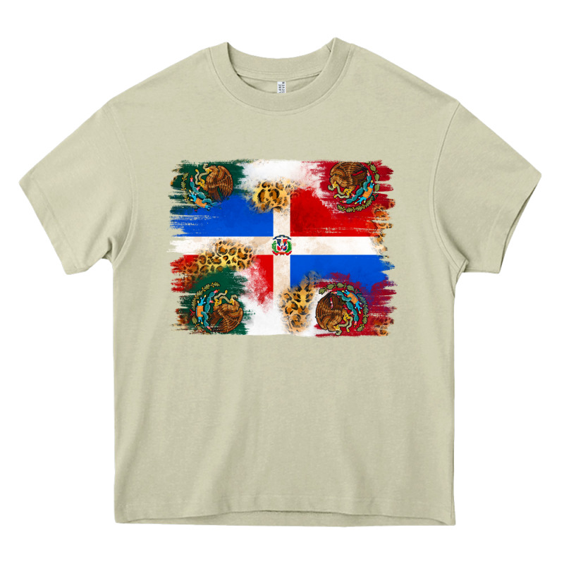Mexican And Puerto Rico Flag Heavy Core Tee by texasbilliewilder | Teevron