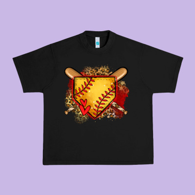 Softball Home Plate Urban Heavy Tee Designed By Jasminsmagicworld