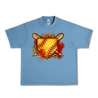 Pebble Blue softball home plate Urban Heavy Tee - Jasminsmagicworld