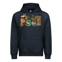Navy sunflower gemstone coffee Urban Hoodie - JahusDesignShop