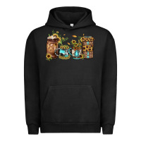 Pigment Black sunflower gemstone coffee Urban Hoodie - JahusDesignShop