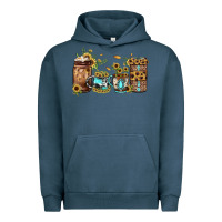 Pigment Midnight Navy sunflower gemstone coffee Urban Hoodie - JahusDesignShop