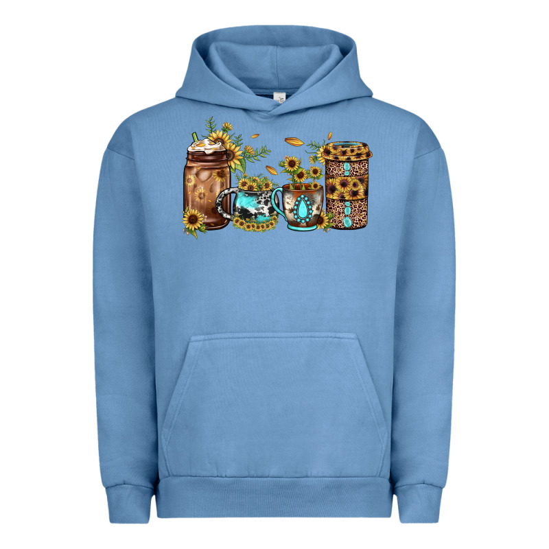 Sunflower Gemstone Coffee Urban Hoodie by JahusDesignShop | Teevron