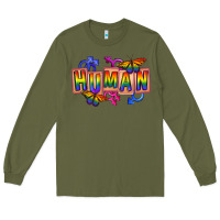 Army Green Human pride Long Sleeve Tee - FaDigitalArtStudio