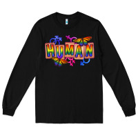 Black Human pride Long Sleeve Tee - FaDigitalArtStudio
