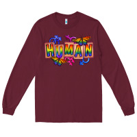 Burgundy Human pride Long Sleeve Tee - FaDigitalArtStudio